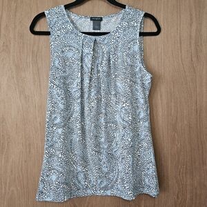 Ann Taylor Sleeveless Paisley Top